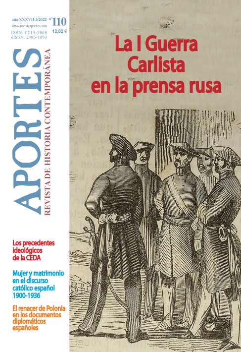 Aportes. Revista de Historia Contemporánea. Año XXXVII nº 110 (3/2022)