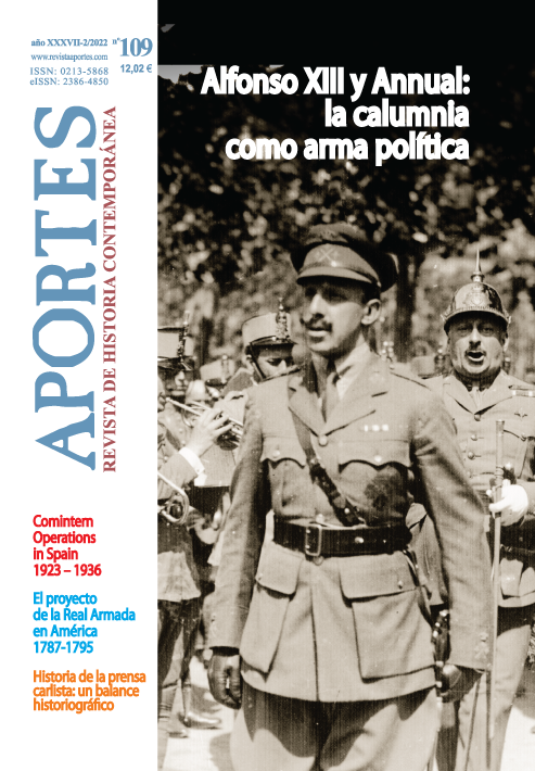 Aportes. Revista de Historia Contemporánea. Año XXXVII nº 109 (2/2022)