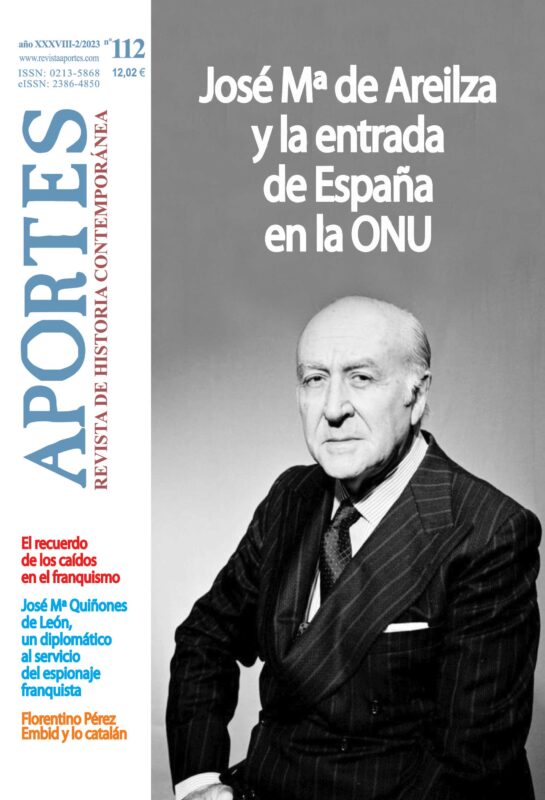 Aportes. Revista de Historia Contemporánea. Año XXXVIII nº 112 (2/2023)